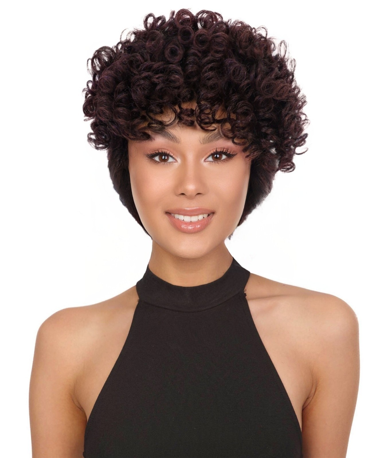 Zala Natural Bounce, Voluminous Texture, 9″ Short Curly full Wig for Women