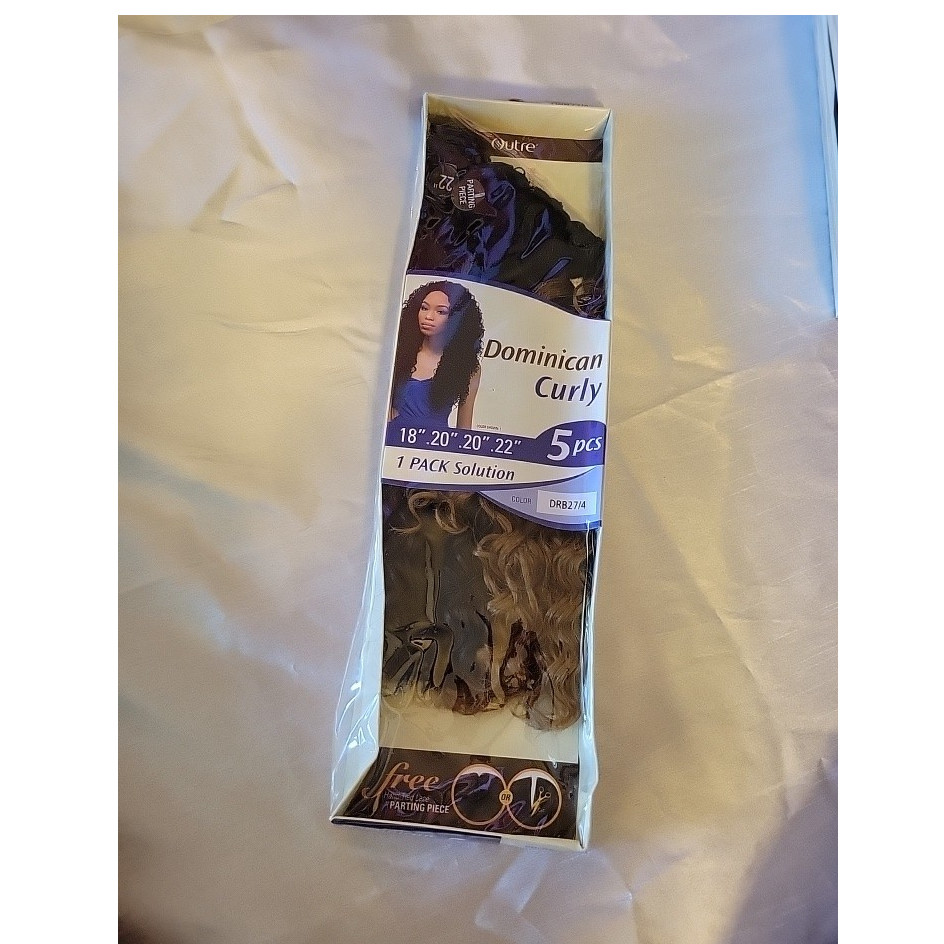 Outre Dominican Curly Synthetic Heat Resistant Weft 5pcs 18-22in DRB27/4