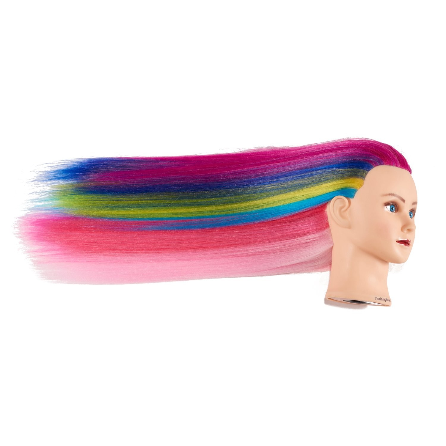 26″-28″ Mannequin Head Hair Styling Manikin Cosmetology Doll Head Synthetic F…