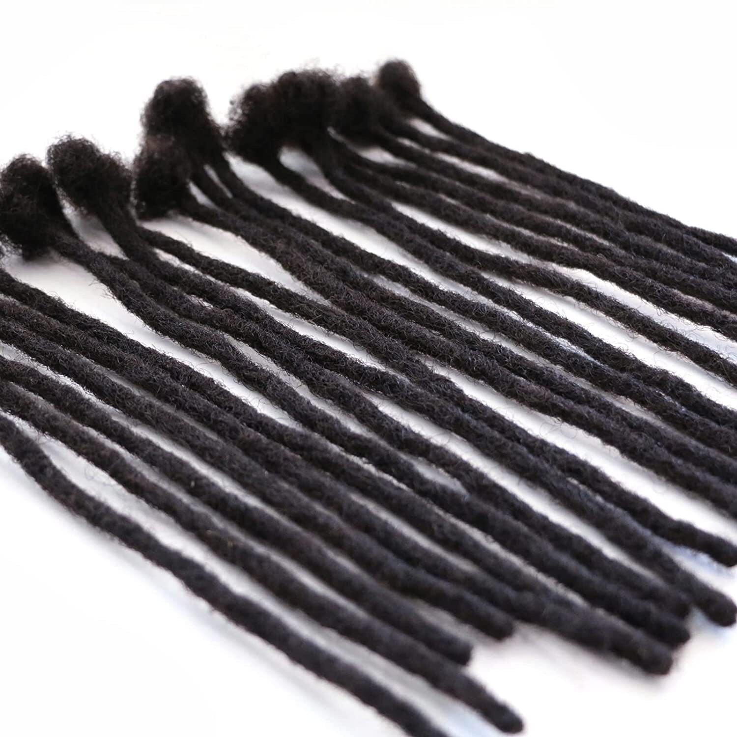 Colorful 100% Human Hair Dreadlocks Extension Permanent Locs Reggae Dreads 0.6cm