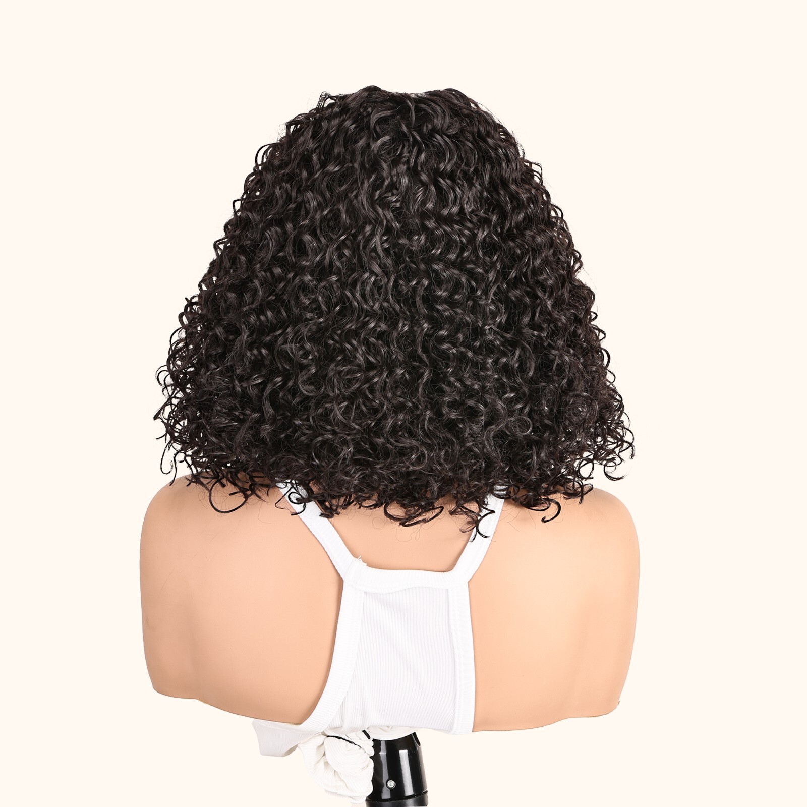 Easy-to-Wear Black Afro Curly Synthetic Wig for Women High-Density