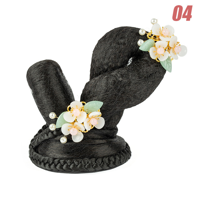 Retro Chinese Traditional Hanfu Cosplay Wig Kid/adult Hair Bun Princess Dance