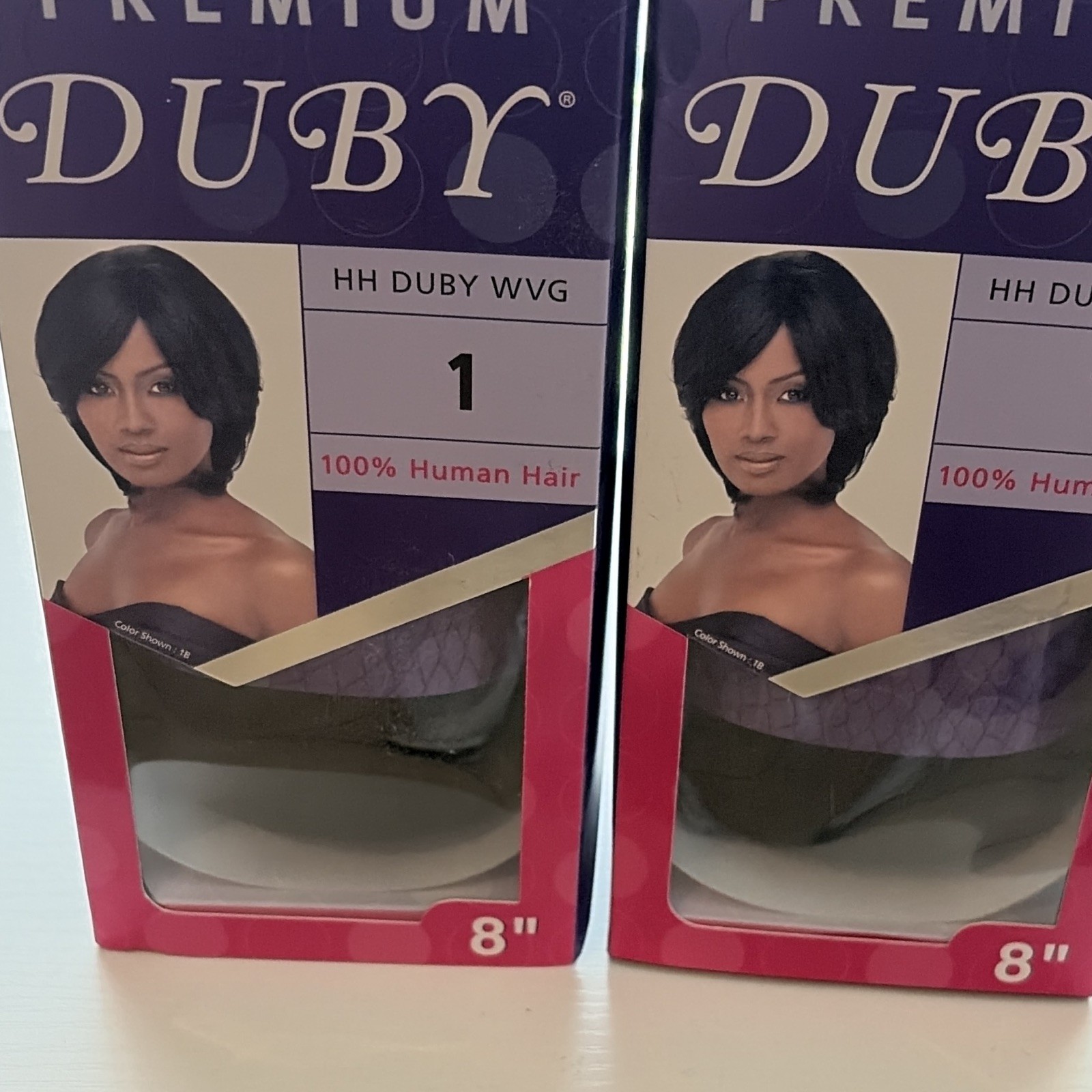 Outre Wig 100% Human Hair Bob Style 8 in Black Shade Human Hair Origin