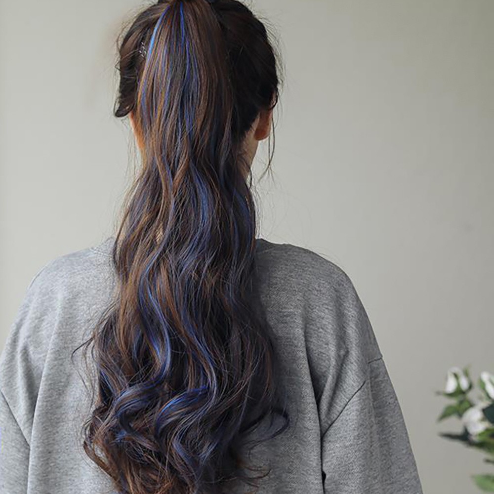 1Pcs Wave Ponytail Extension Clip Reusable Long Wavy Curl Ponytail for Women
