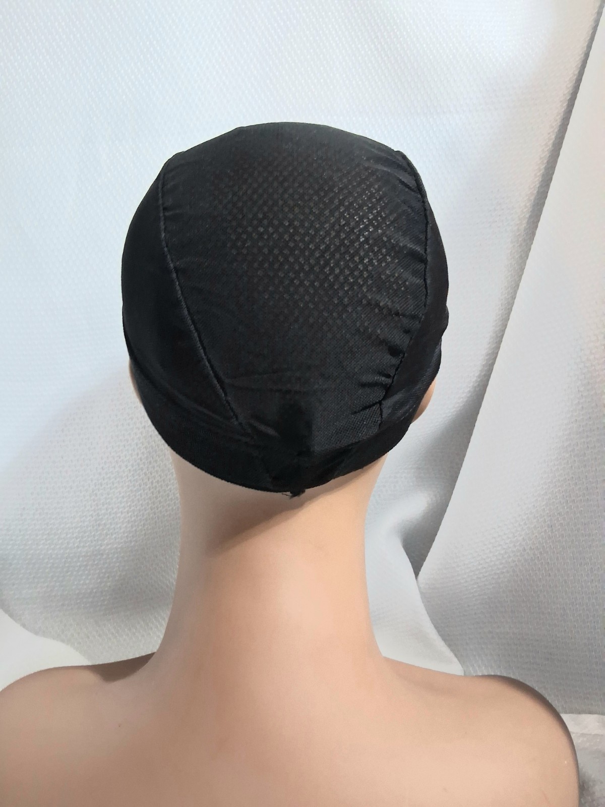 Wide Band Wig Cap Black Brand Size Medium 2 Piece New