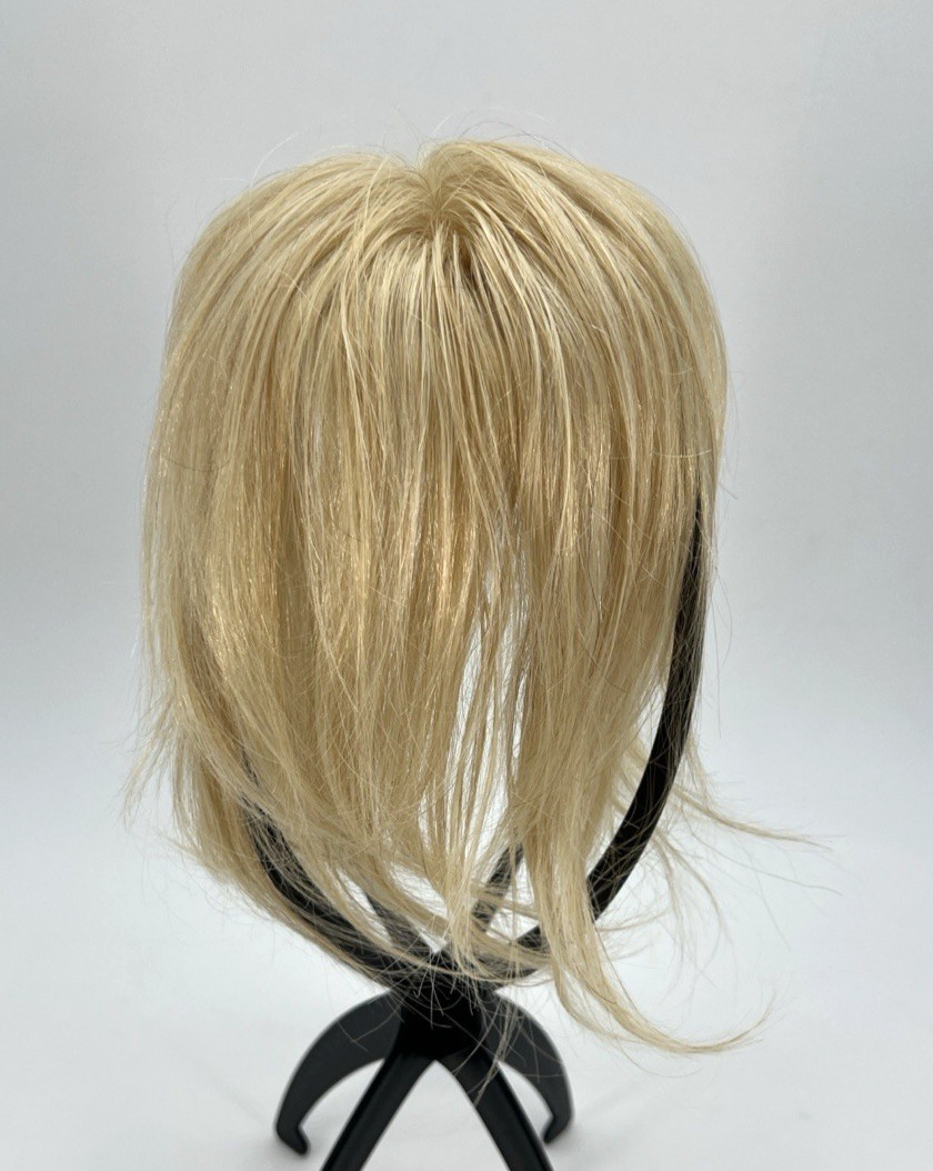 Ash Blonde Bleach Blonde Highlight 8in 100% Human Hair Women Hair Topper