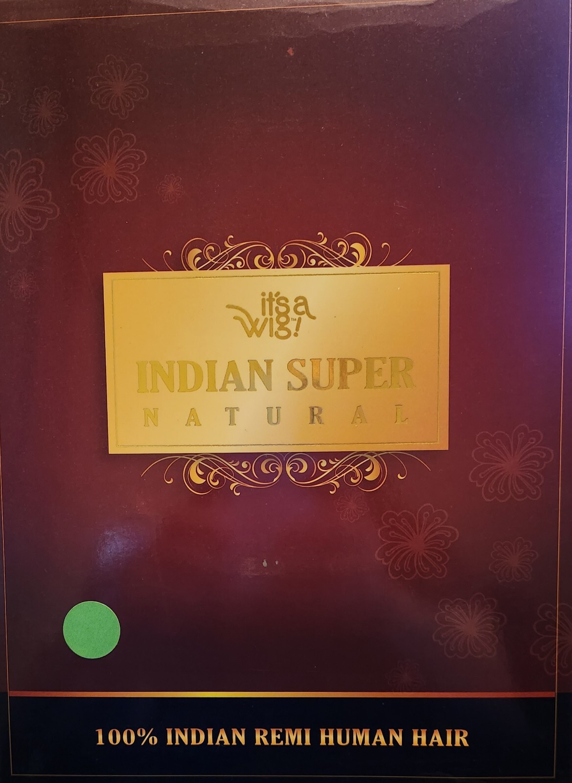 Indian Super Natural wig 100% Indian Remi Human Hair New Open Box Color 1B