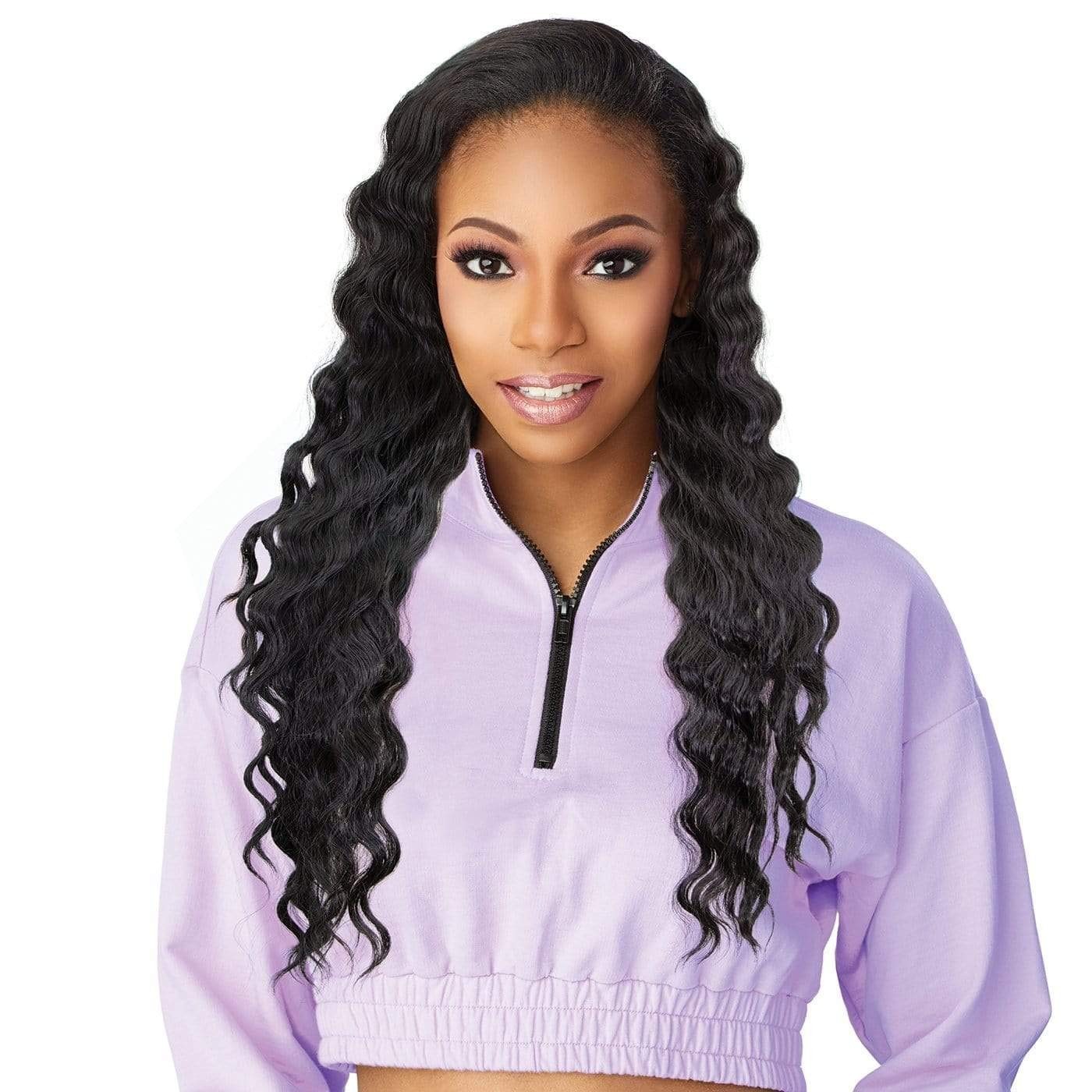 Transform Your Look: Instant Updown Curly Halfwig and Pony Tail Wrap T2/30