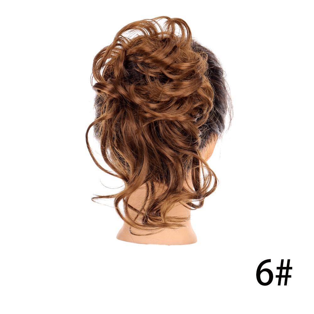 Messy Hair Scrunchies Tousled Updo Hairpiece Bun Ponytai Chignon for Women Girls