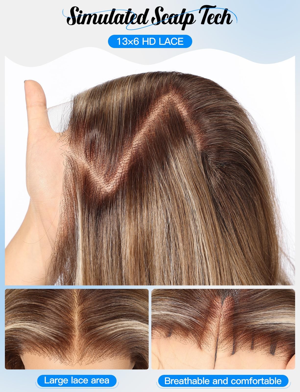 Haircube 136 Glueless Lace Front Wavy Wig 26 Inch Lace Synthetic Wigs For Women