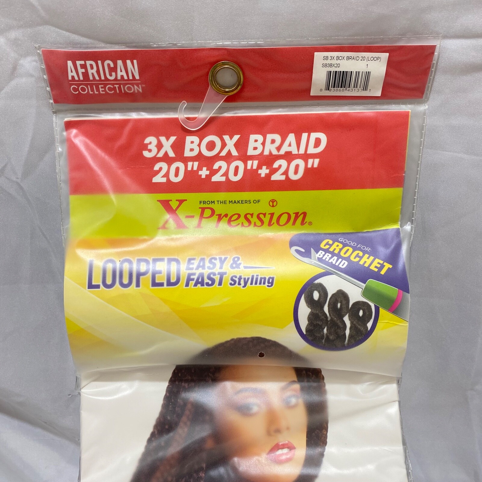 African Collection Pre-Looped Box Braids Sensational from X-Pression