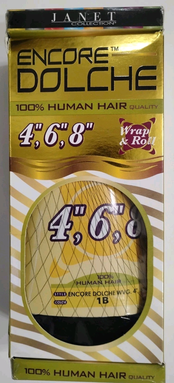 Janet Collection Encore 100% Human Premium Blend yaky Wrap And Roll 4,6,8 Inch