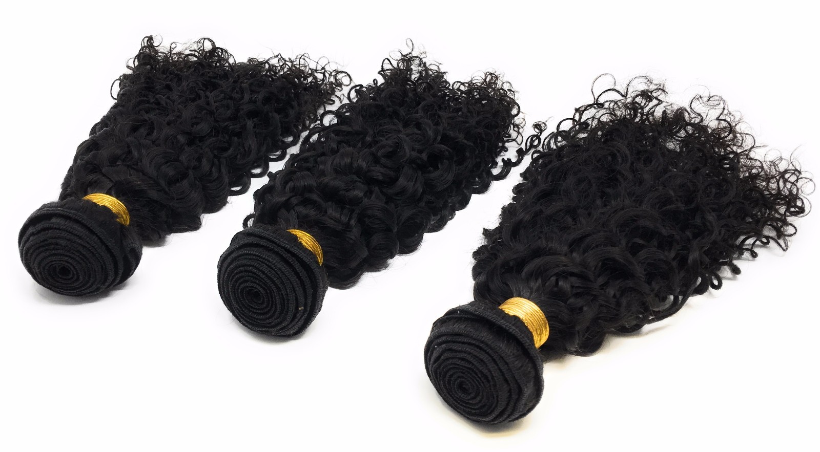 Unprocessed Virgin Jerry Curl Sew In 100 Human Hair Natural Black Ali Bundle