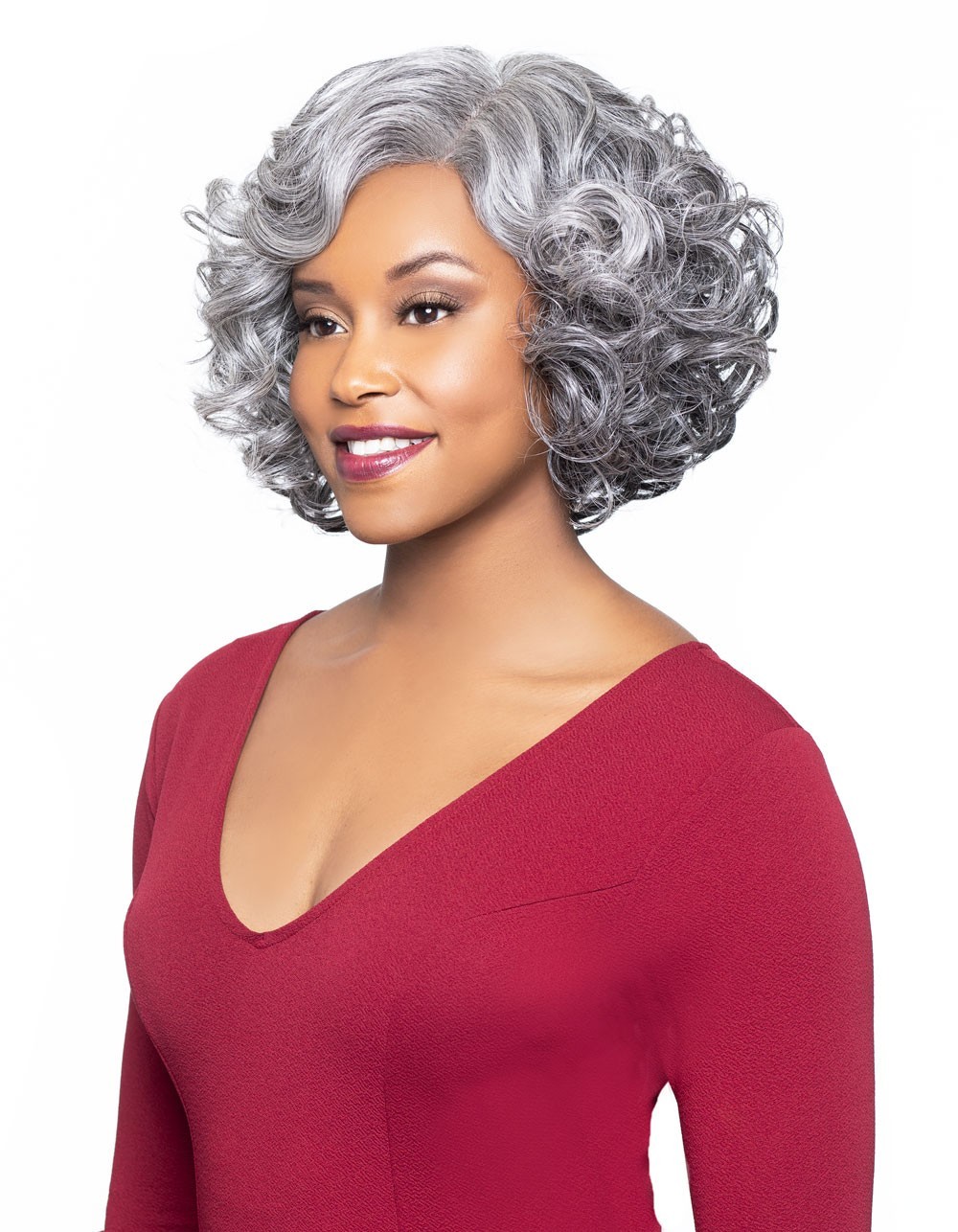 Foxy Silver LORI Wig, Stylish and Natural-Looking Synthetic Wig