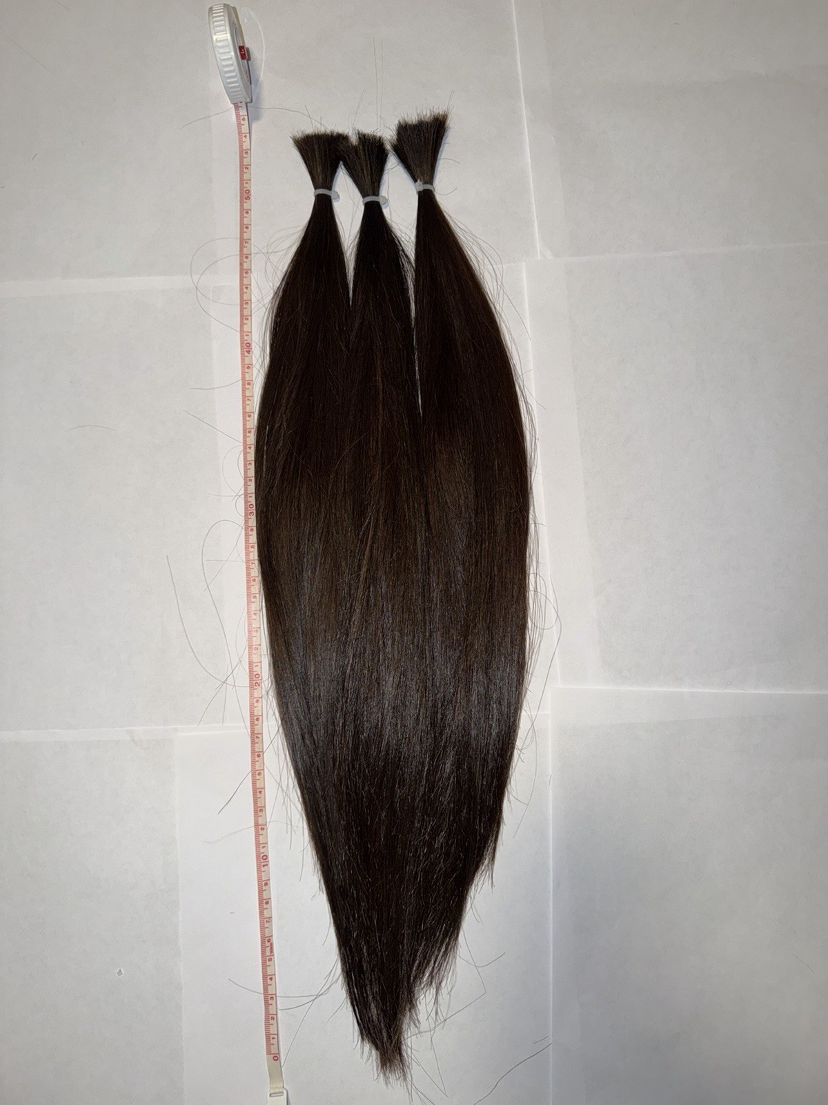 Slavic Human Hair Ponytail 21” 76g Remy Thick Dark Brown Wrap Around Soft