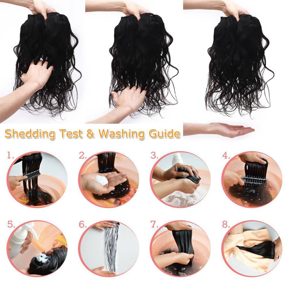 8-30 inch Sew In Malaysian Virgin Human Hair Extensions Weave Weft Body Wave US