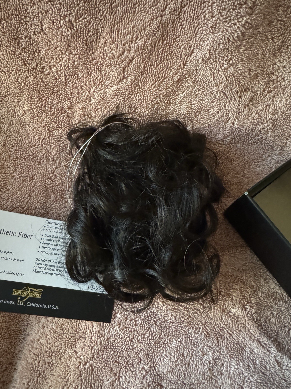 Tony Of Beverly Snappy Clip 5″ Pin Up Hair Piece Clip in Color: 4 Dark Brown NIB