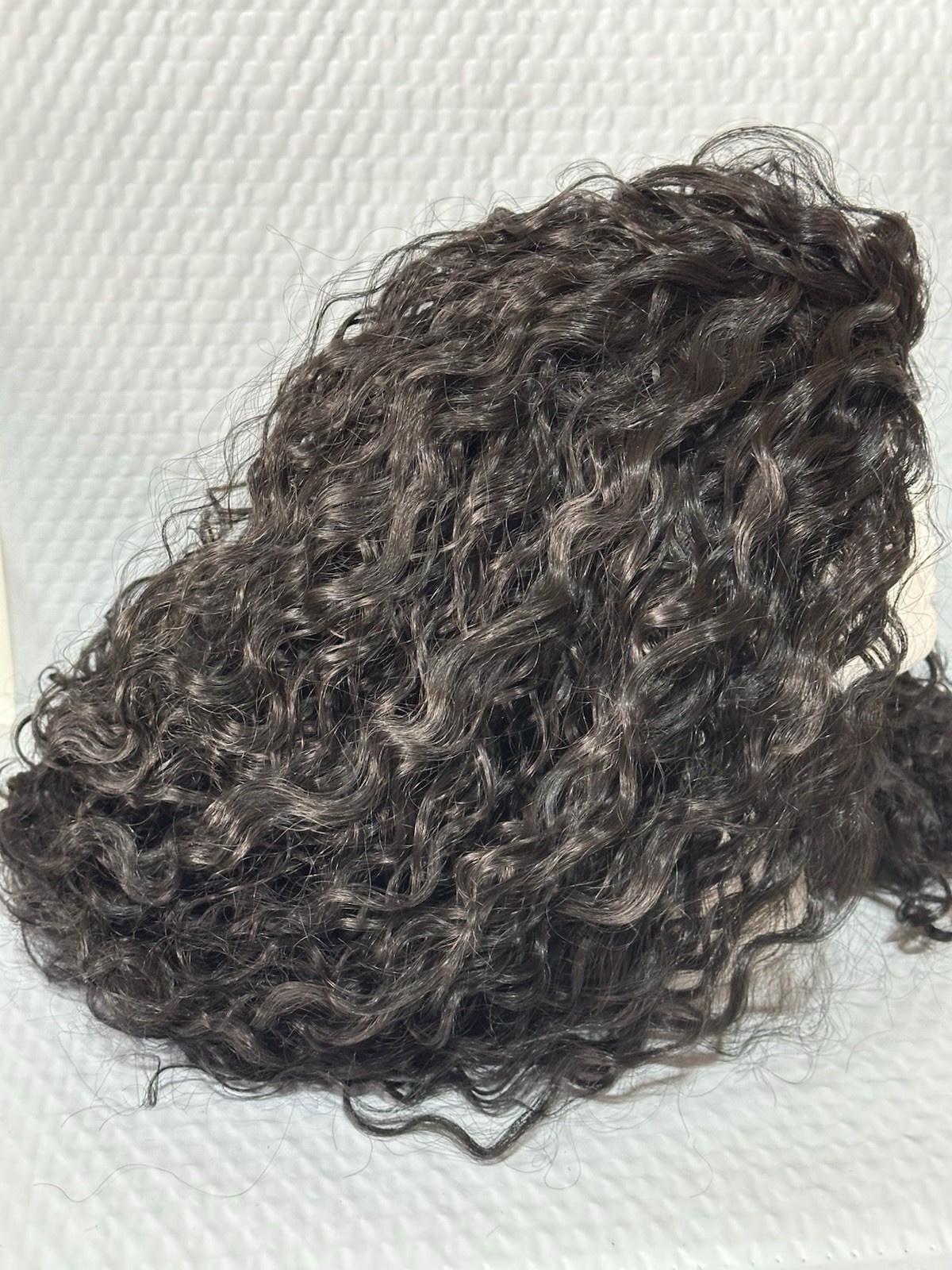 Frodio Natural Black Curly Human Hair Blend Ready To Wear Half Wig 26″
