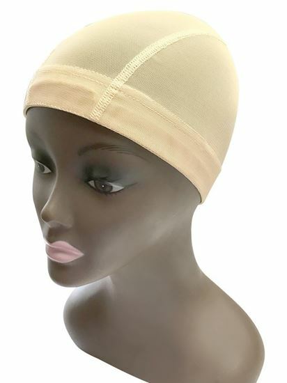 6 Pcs QFITT MESH DOME STYLE WIG CAP Black,Brown,Auburn,Beige