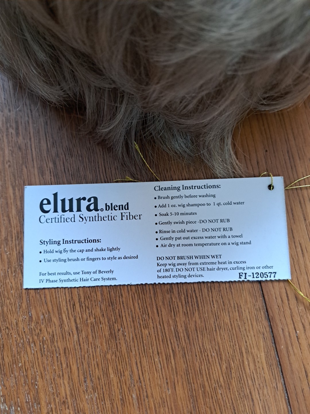 Tony Of Beverly Elura Blend Wig Preowned in Box