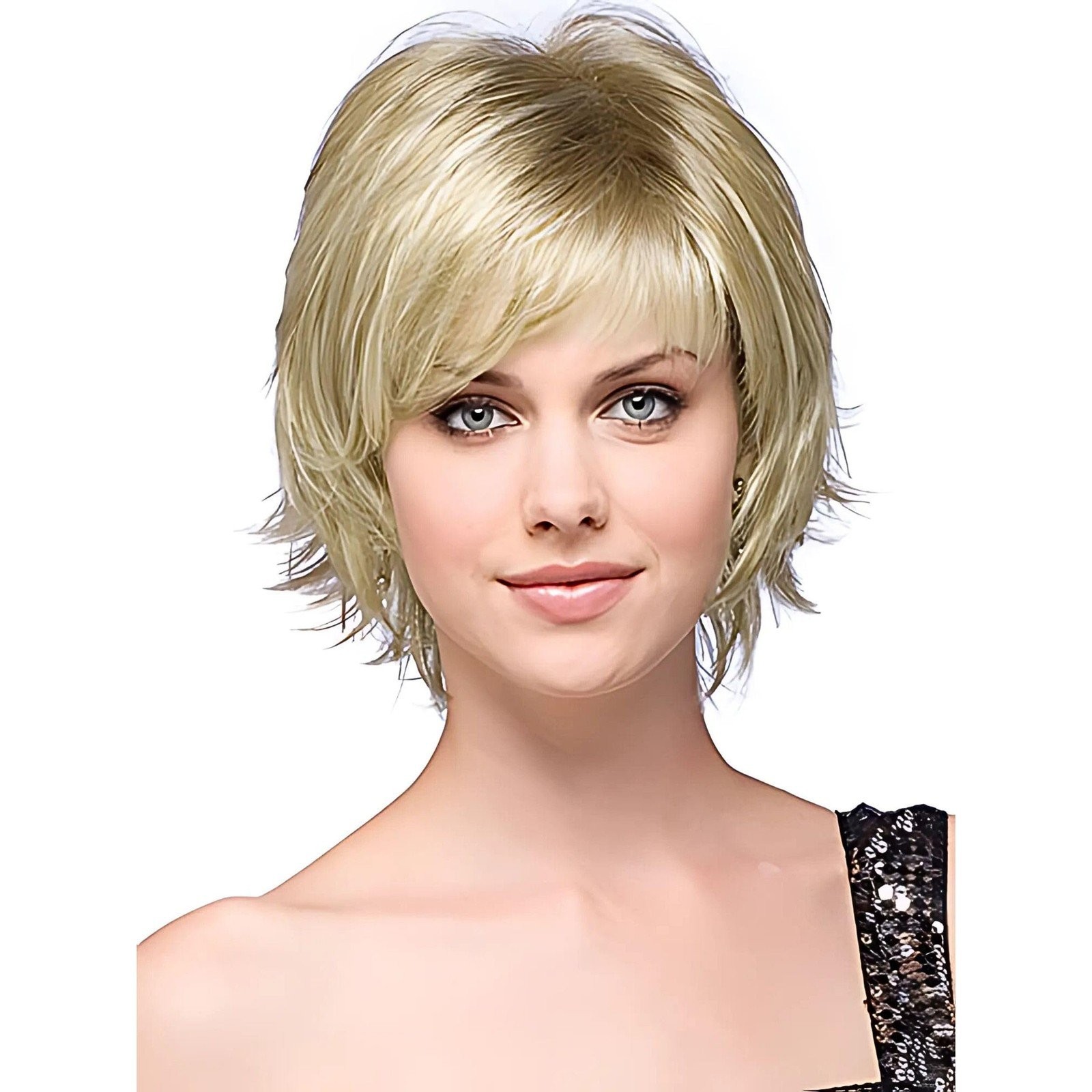 Noriko Sky Synthetic Wig by Rene of Paris and Wig Lift Comb – Champagne-R -…