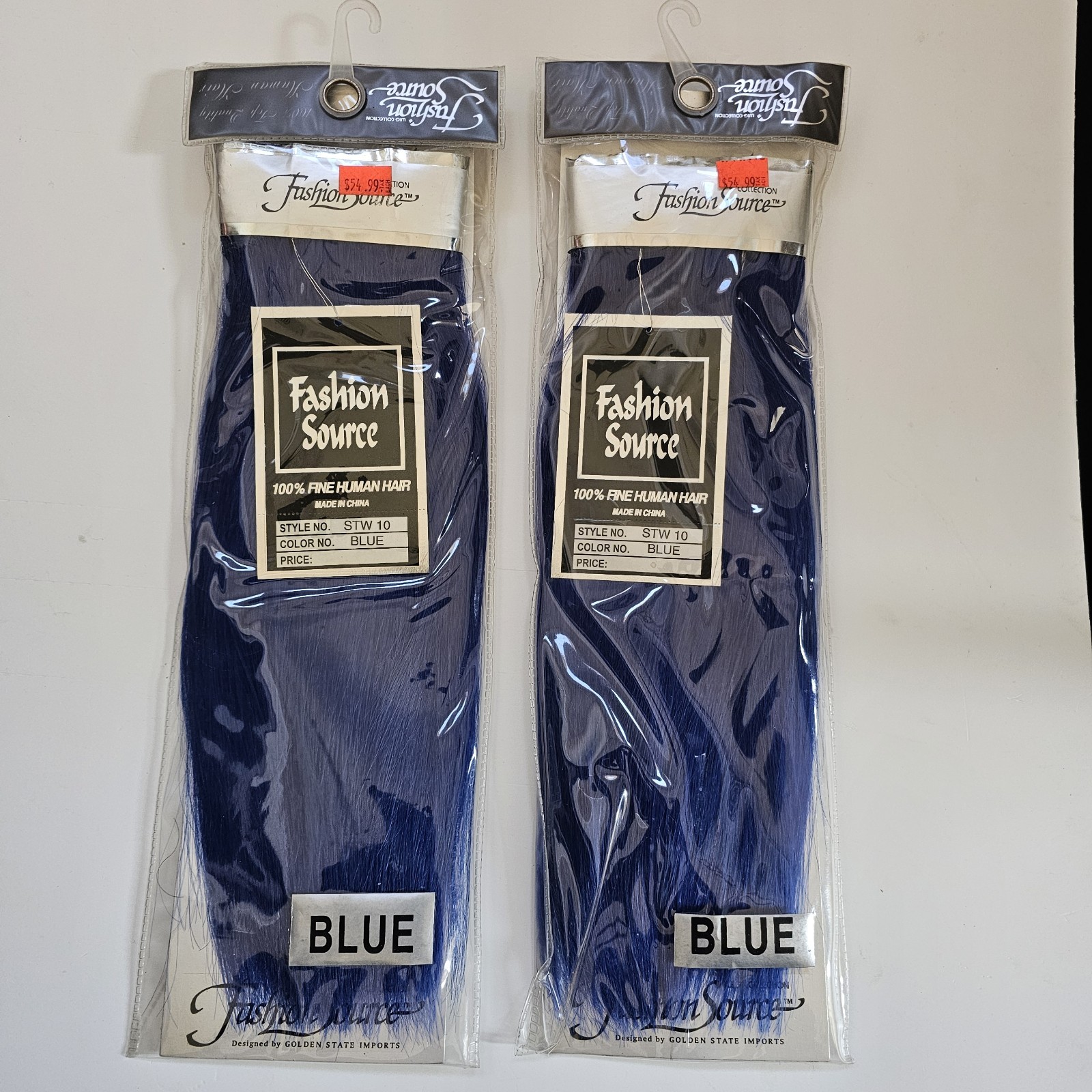 Fashion Source Sew In Weave Human Hair Extensions STW 10 BLUE (2 pack)