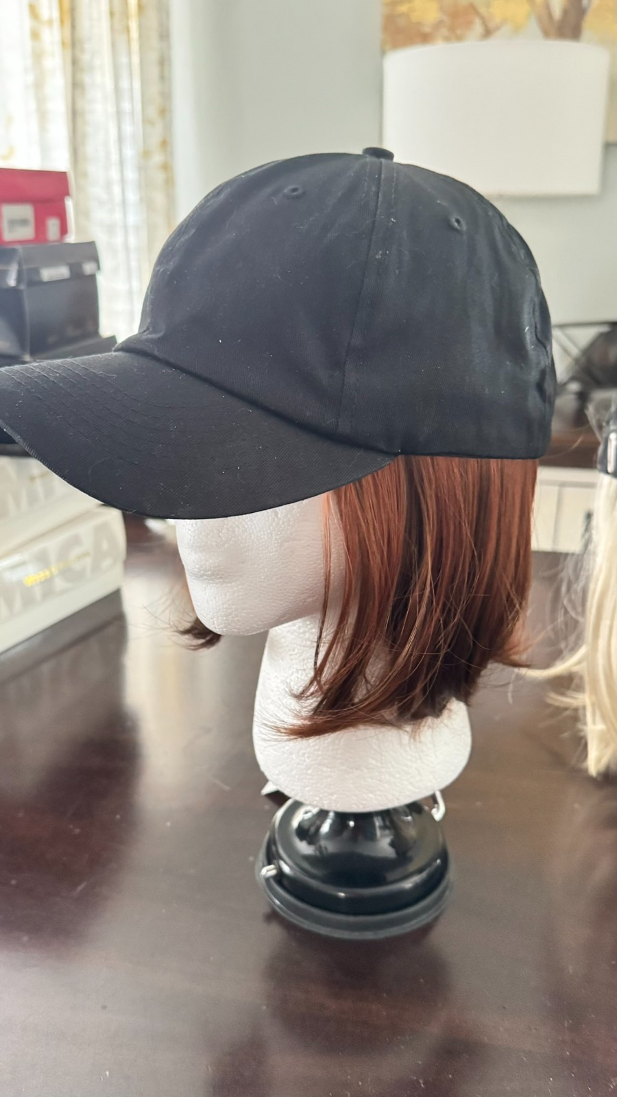CLASSIC HAT WITH HAIR by HENRY MARGU, Black Baseball Cap *6 Colors *New*
