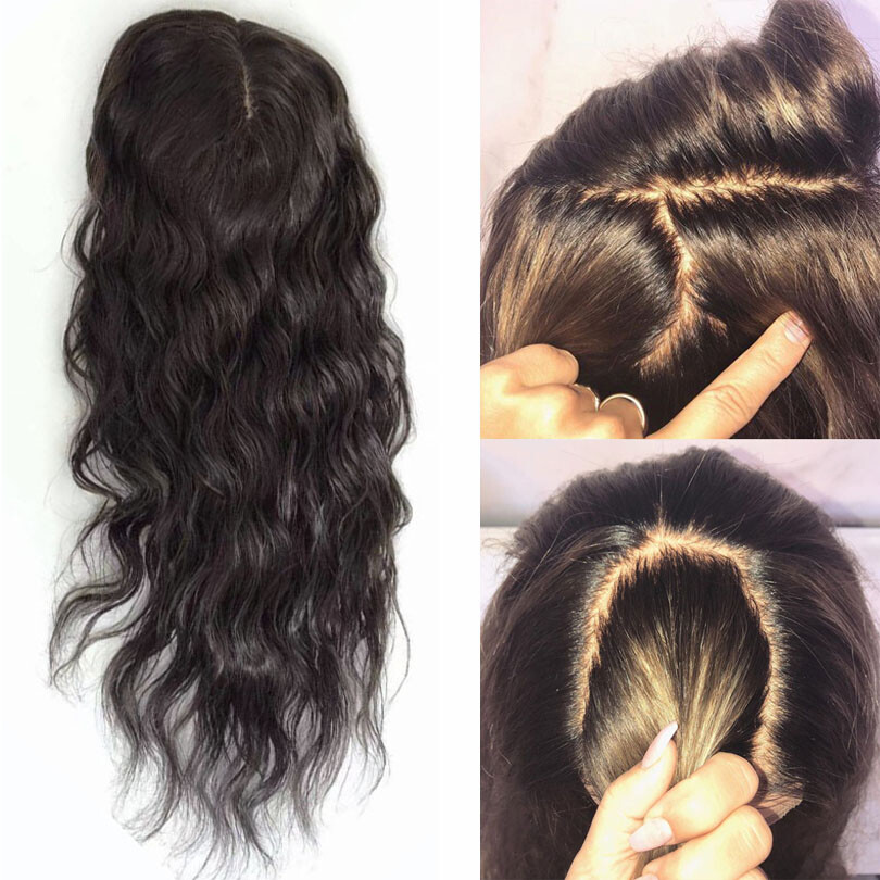 Loose Wave Silk Base Full Lace Human Hair Wig Pre Plucked Glueless wig Baby Hair