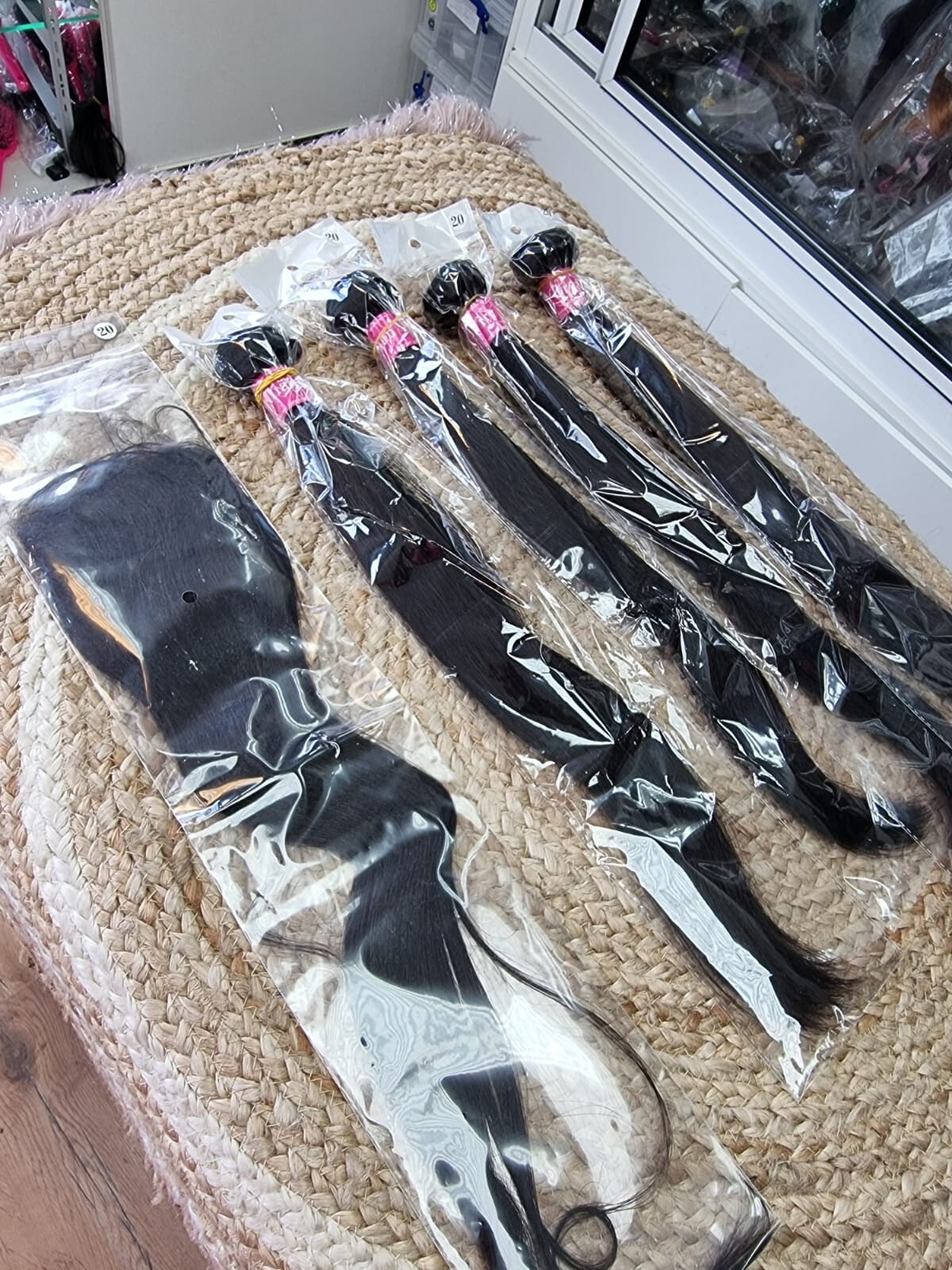 12A STRAIGHT BRAZILIAN VIRGIN HUMAN HAIR 20+20+20+20&20INC 4X4 SILK BASE CLOSURE