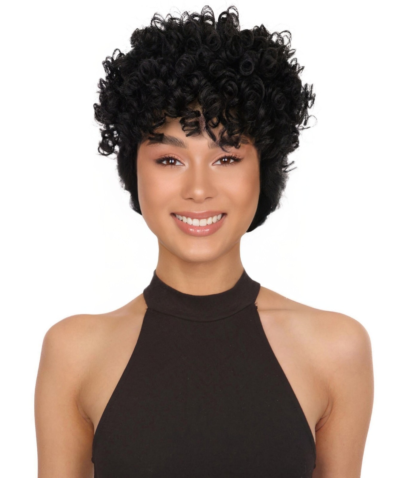 Zala Natural Bounce, Voluminous Texture, 9″ Short Curly full Wig for Women