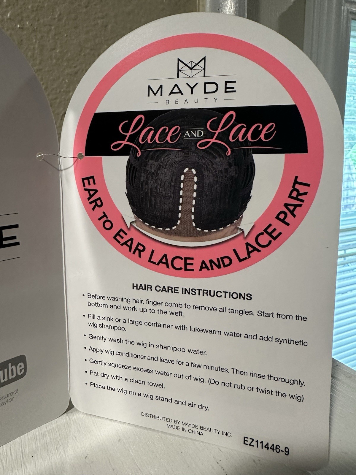 Mayde Beauty “Lace and Lace” Taylor wig. Synthetic, heat safe. New in package.
