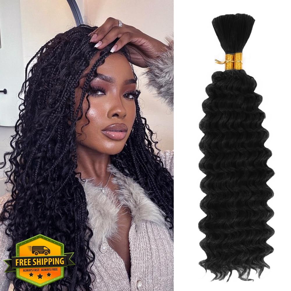 FYIMUYI #1B Braiding Hair 20 Inch 2 Bundles