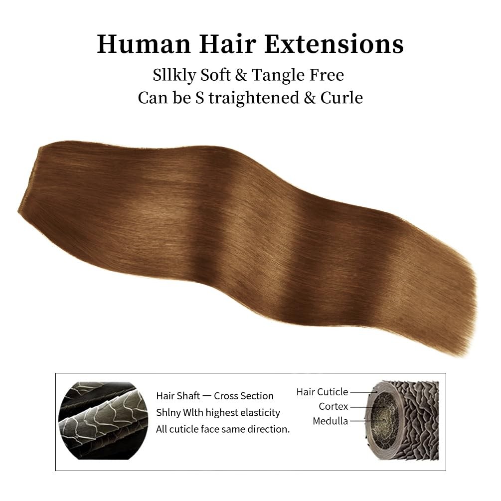 Winsky 16 Inch Hair Extensions Remy Human Hair For – Real Human Hair