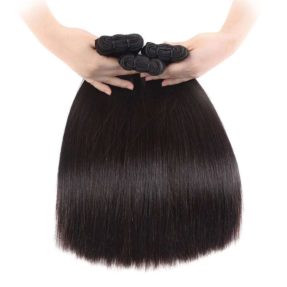 Raw hair double Draw Straight full end Unprocessed 100 Human Hair natural black