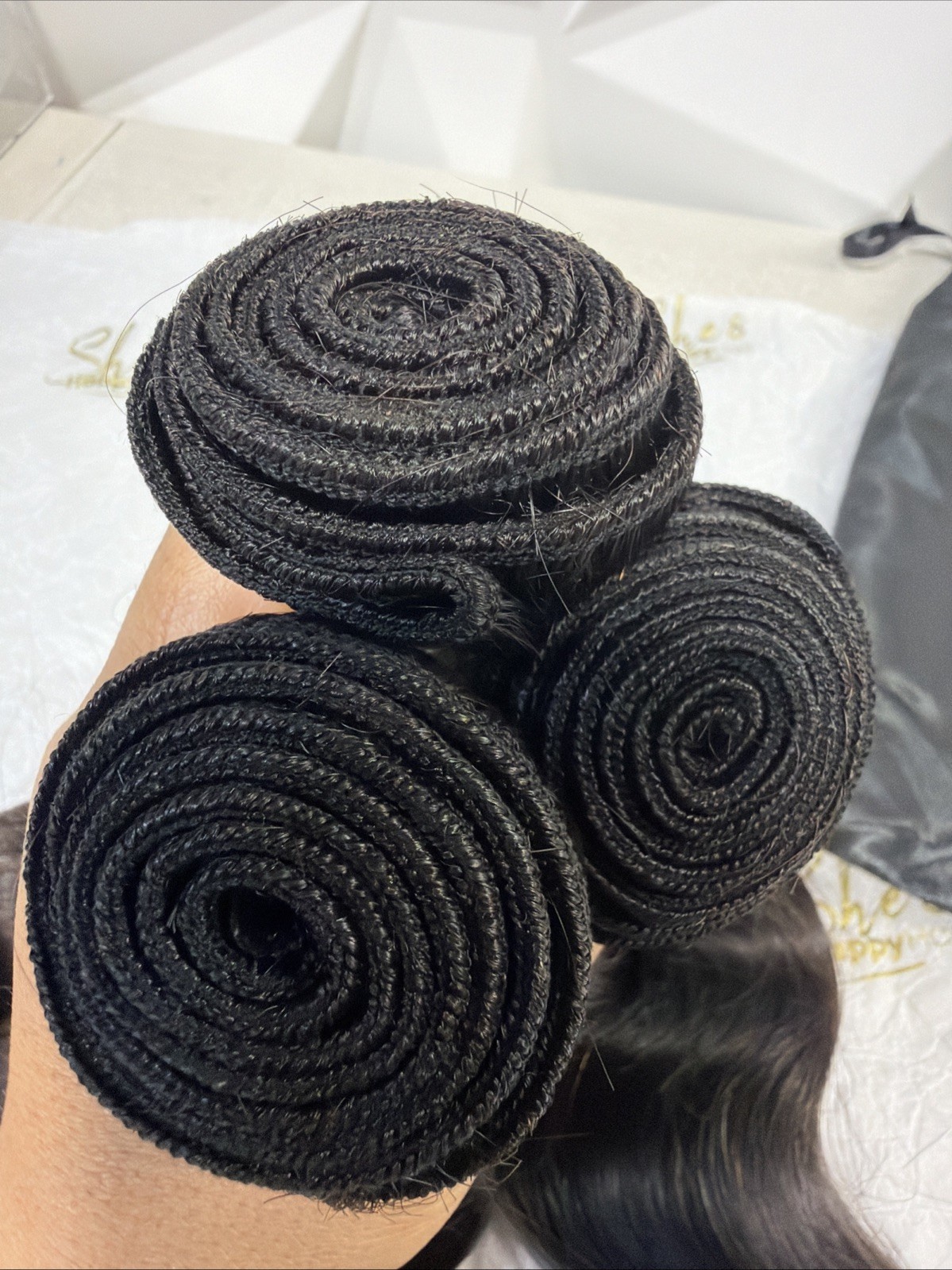 SHES HAPPY HAIR Brazillian Raw Human Bundles 22,24,26in