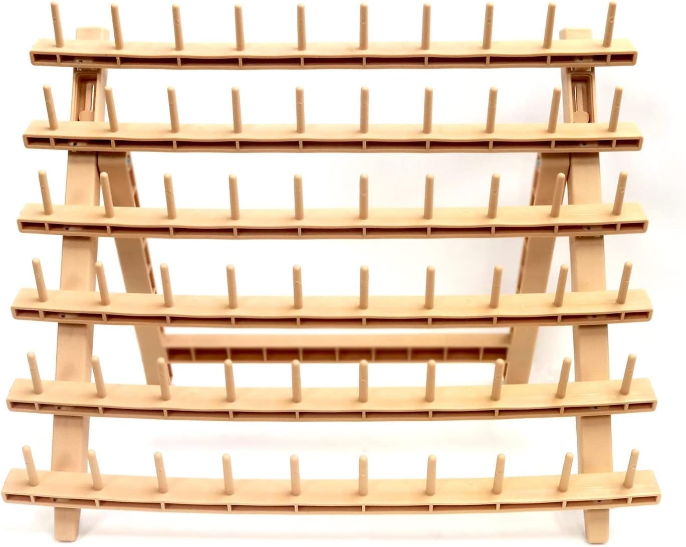 Laflare Braid Rack 60 Spools Braiding Hair Stand Thread Rack (WOOD/PINK/PURPLE)
