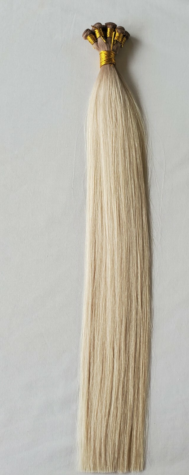 18″, 20″, 22″ Rooted Hand-Tied Weft, 100 grams, Human Hair Extensions #T17/1001