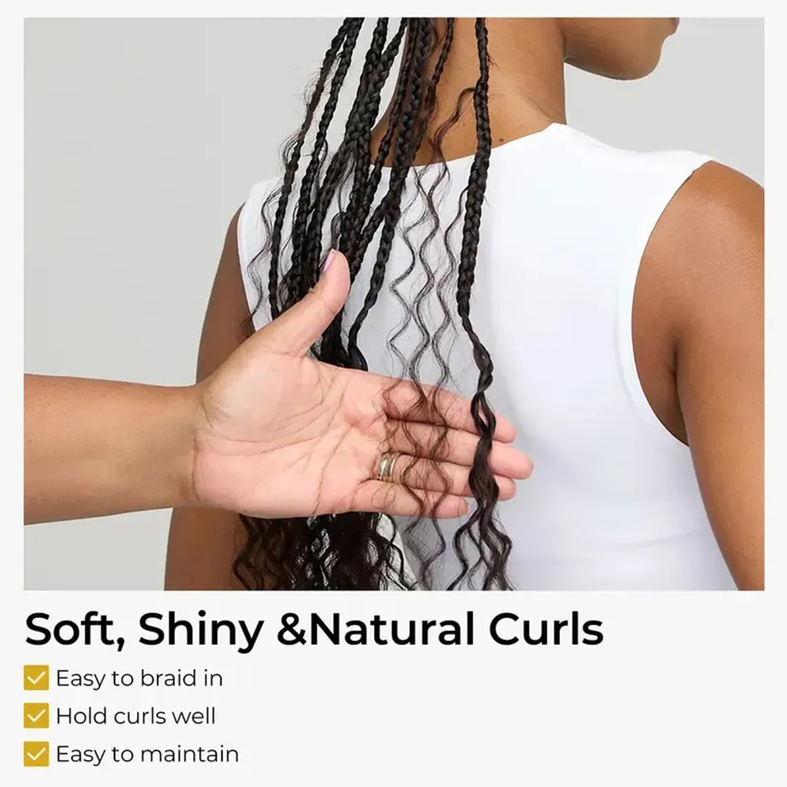 Wequeen 16A Human Braiding Hair Deep Wave 100G 20 Inch 2 Bundles/Pack 100