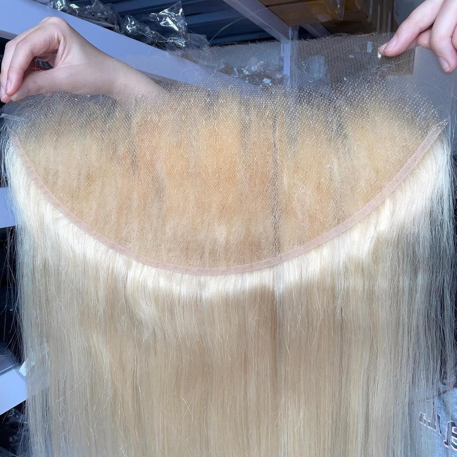 Cysdrh Silky Straight 13X4 Transparent Lace Front Only Human Hair 150 Density