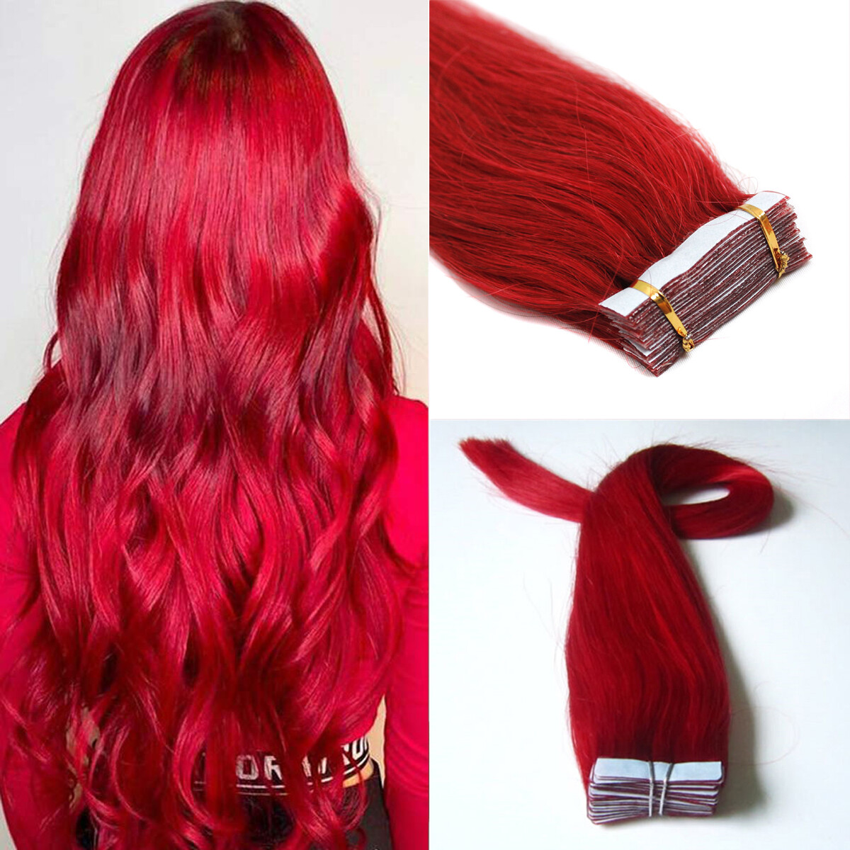 Invisible Tape in Remy Human Hair Extensions Skin Weft Real Fashion Hair20/40pcs