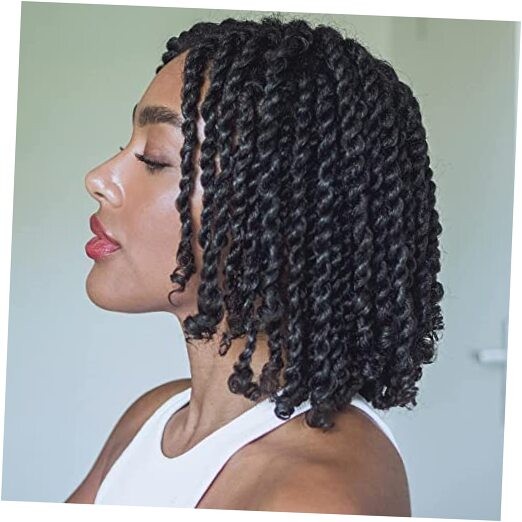 Short Passion Twist Hair 8 Inch, 8 Packs Pre-twisted 8 Inch (Pack of 8) 1B#