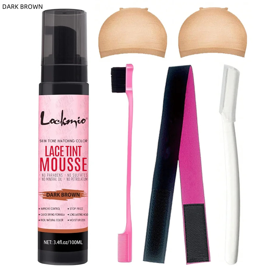 Natural Lace Tint Spray Dyed Foam Mousse for Women 100ML Wigs Mesh Skin-Fitting