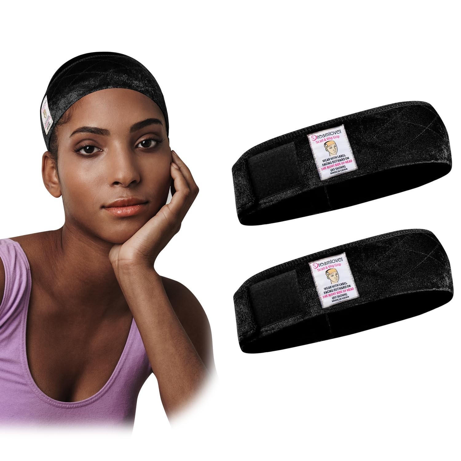 Ultimate Wig Grip Band Headband – 2 Piece Set for Secure, Comfortable Wear