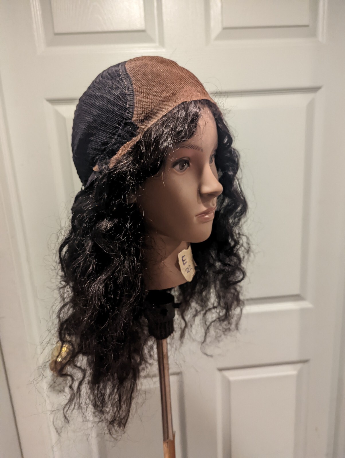 High Quality regular Top 22 to 24″ curly wavy 100% Virgin Human Hair Lace Wig