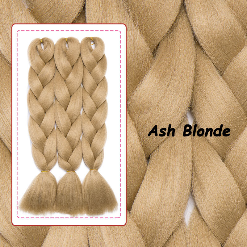 Braiding Rainbow Braids Hair Extensions Synthetic Stage Party Cosplay Ombre 24″