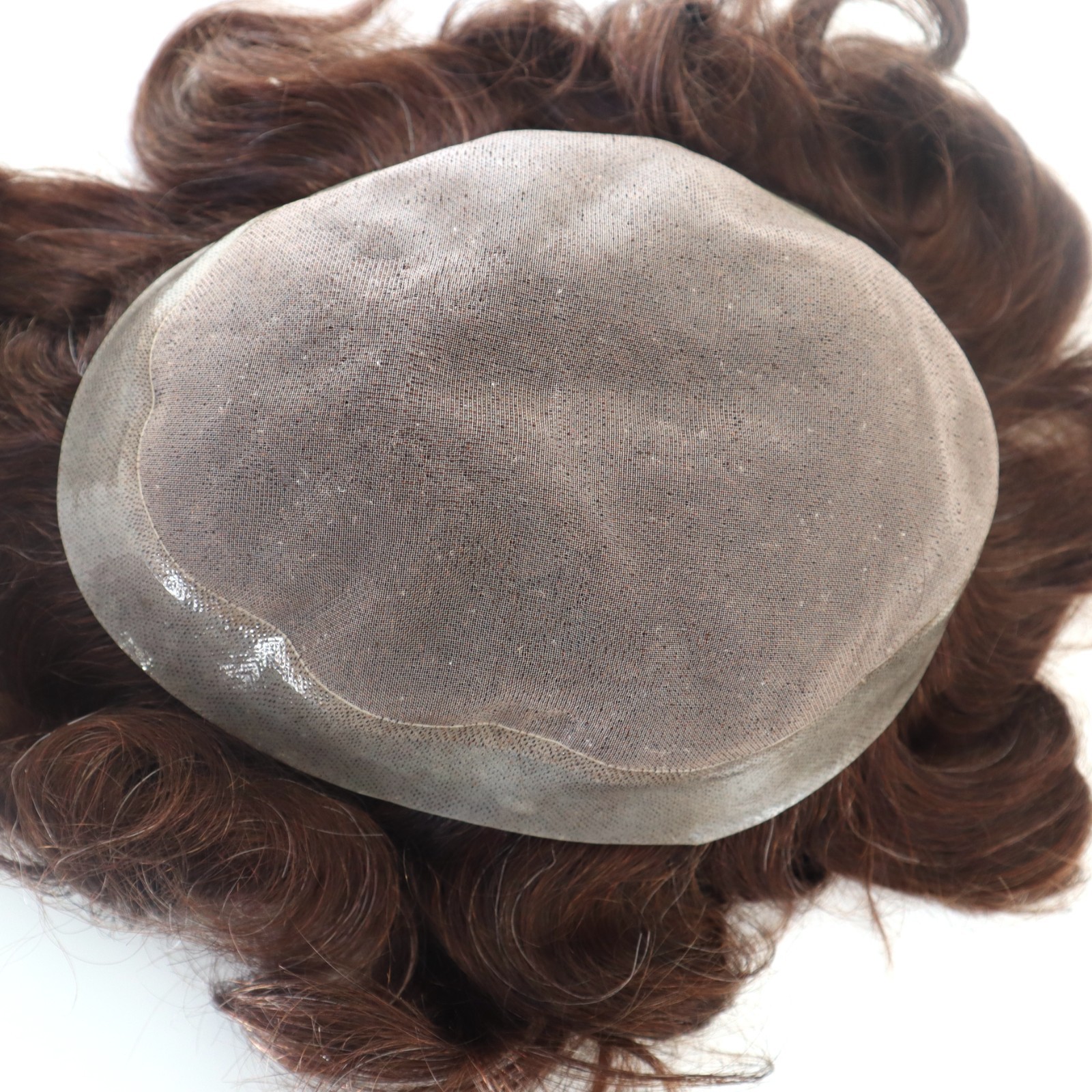 Women Toupee Human Hair Replacement System Hairpieces Fine Mono Center Skin 8×10