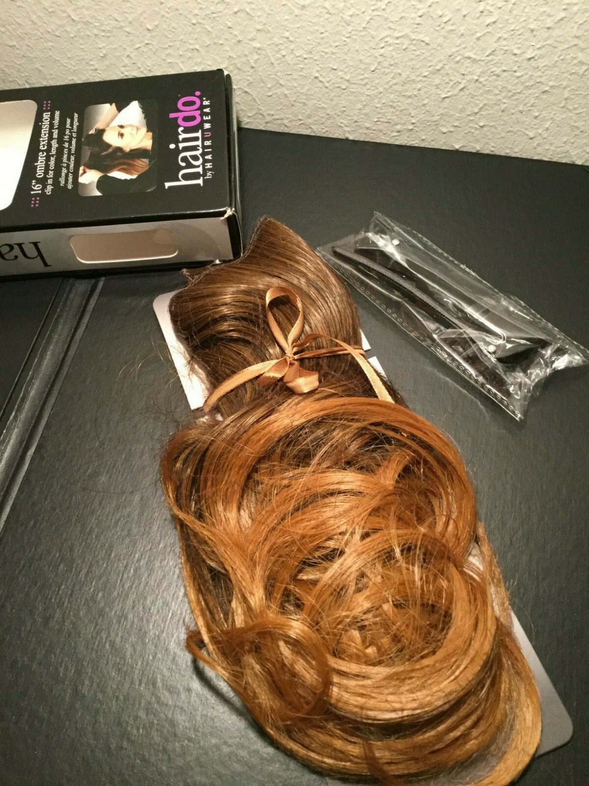 New Hairdo By Hair U Wear 16″ Clip in For Color Hazel Ombre Extension Wavy Look