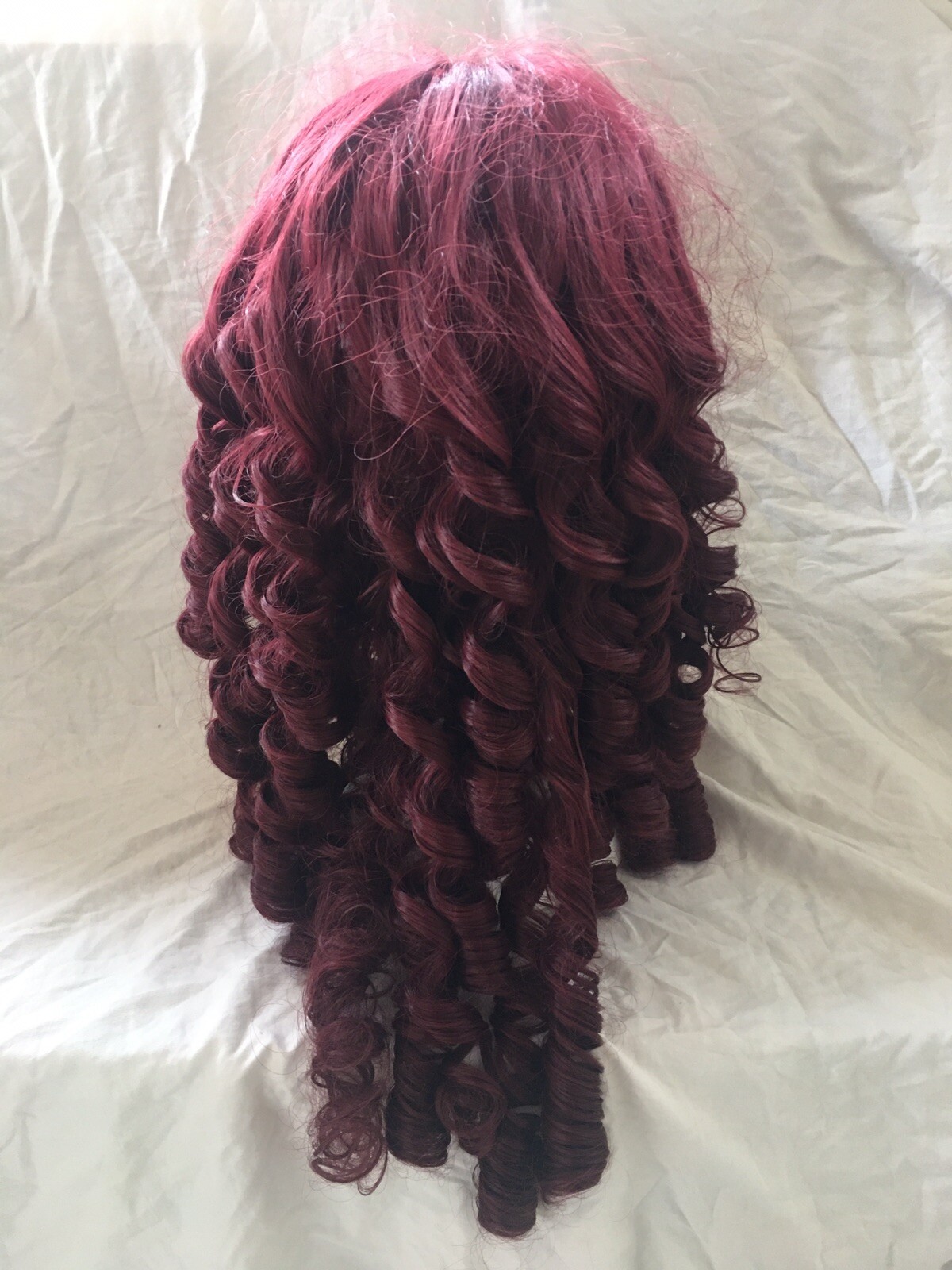 Rockstar Wigs Cosplay Pin-up Curly-Red/Burgundy, ￼One Size Fits Most