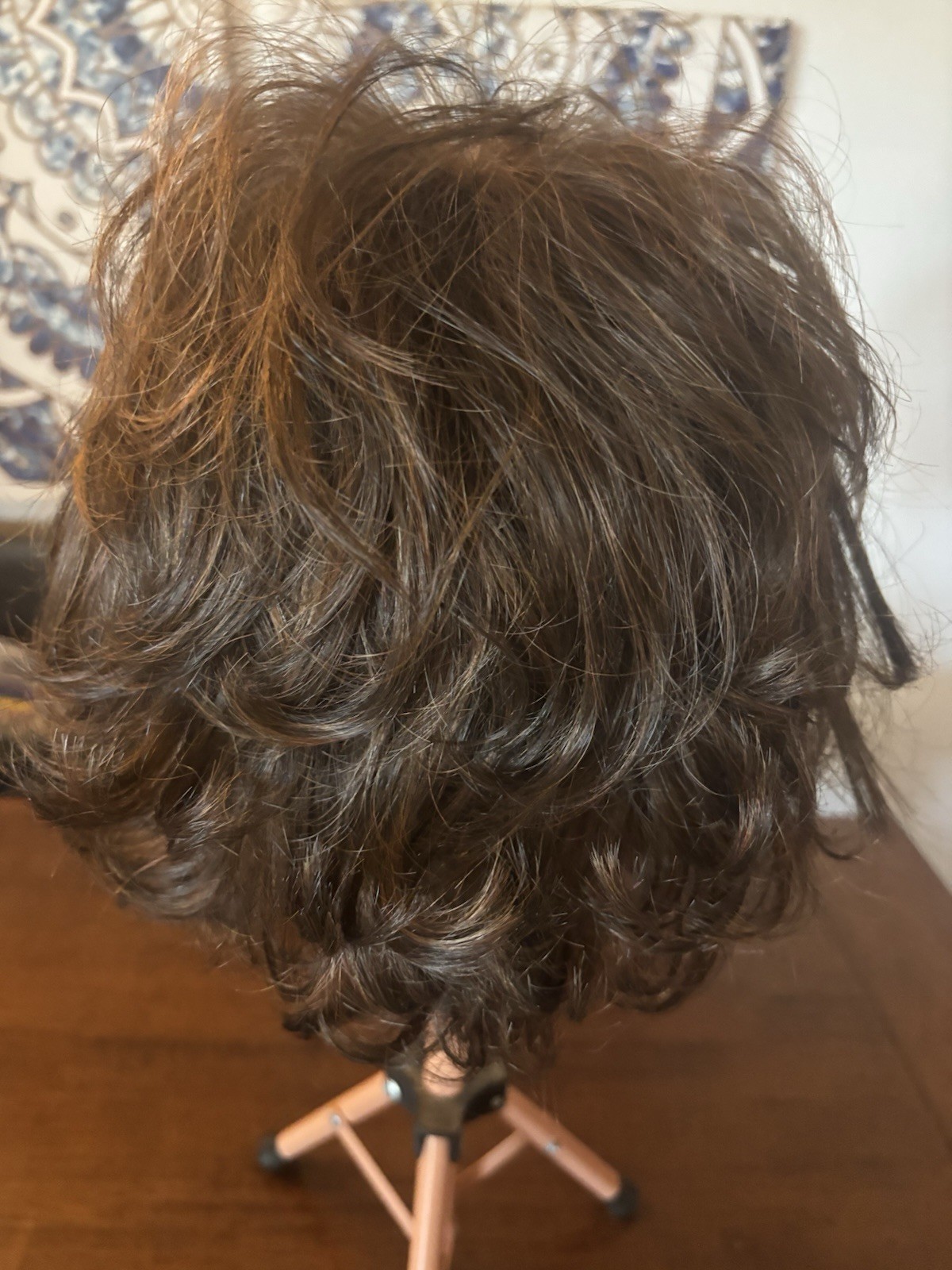 Synthetic Lace Hard Front, Heat Safe, Short Brunette, Wig