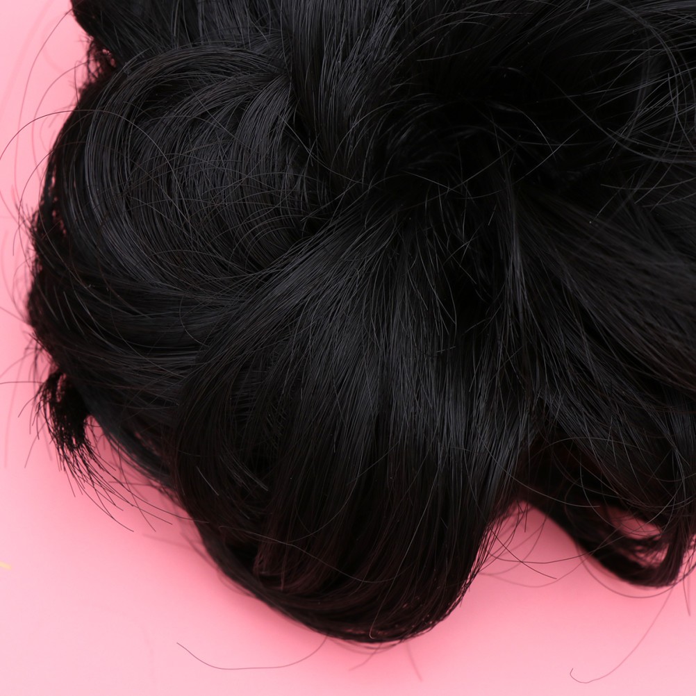 Hair Bun High Temperature Fiber Women Volume Addition 2Pcs 3.9×3.9×0.8In